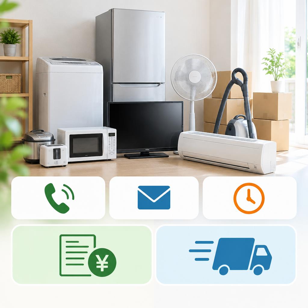 家電を手放して、部屋も気持ちもスッキリ。まずは無料見積もりへ